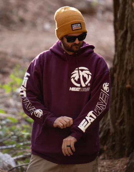 Heat Wave Sweatshirt-Maroon