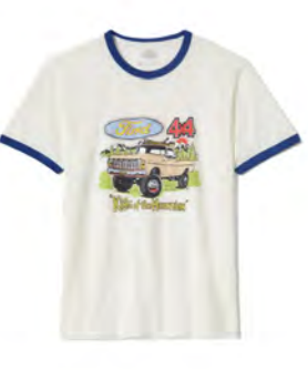 Ford King of the Mountains SS Ringer Tee- White