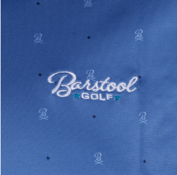 BSG Crossed Tees Printed Polo - Blue