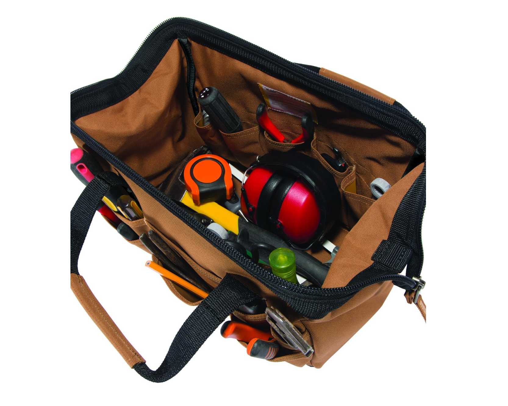 14-Inch 26 Pocket Heavyweight Tool Bag- Carhartt Brown