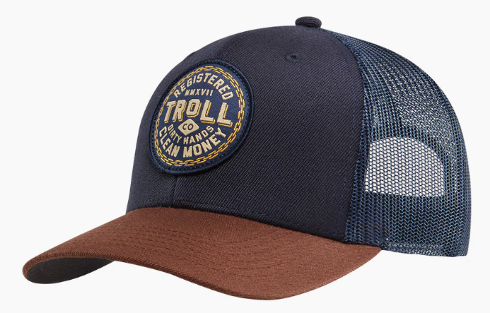 DHCM Chain Gang Curved Bill Snapback- Navy/Brown