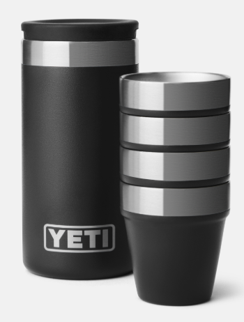 YETI Shot Glasses & Case - Black