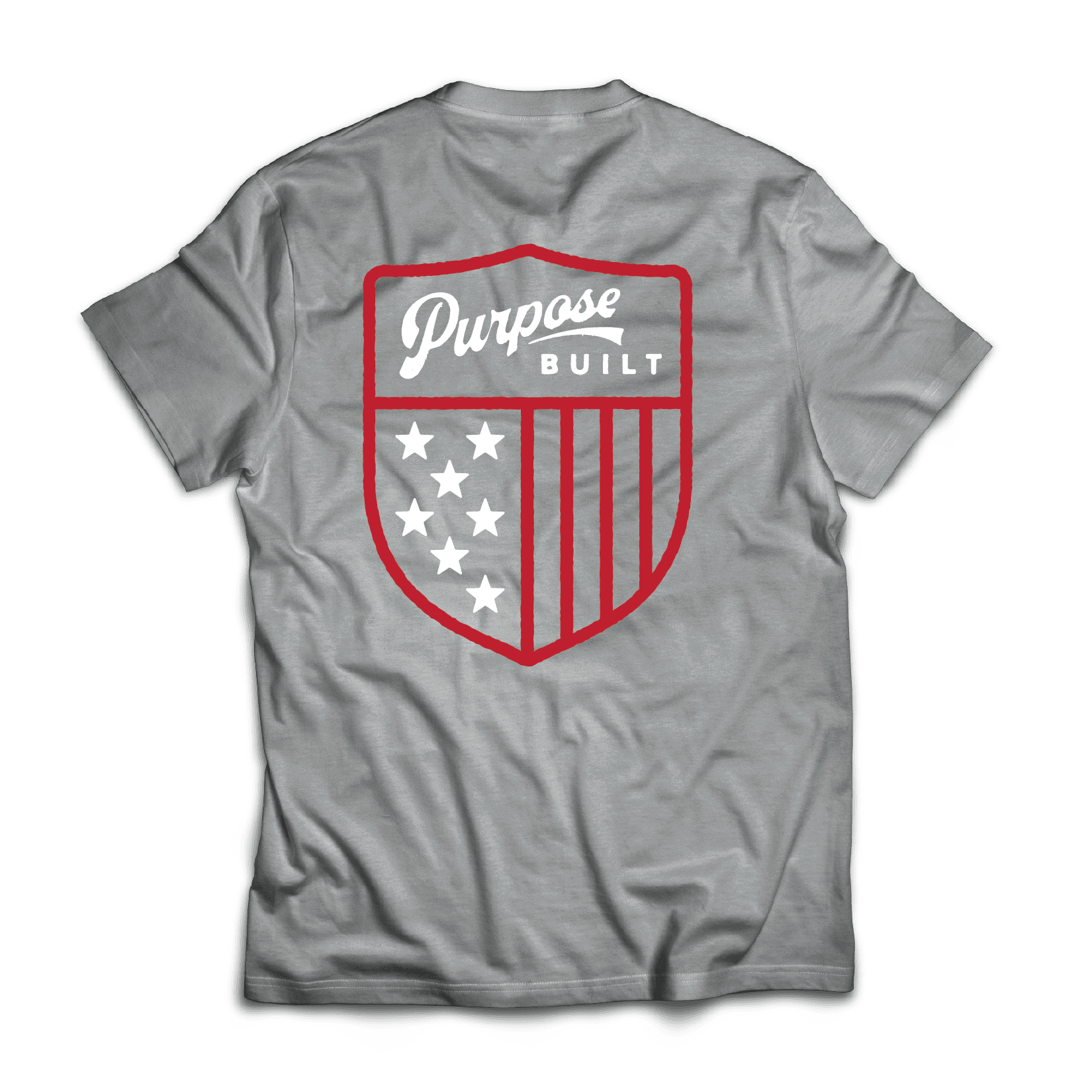 American Badge Tee, Gunmetal Gray - Purpose-Built / Home of the Trades