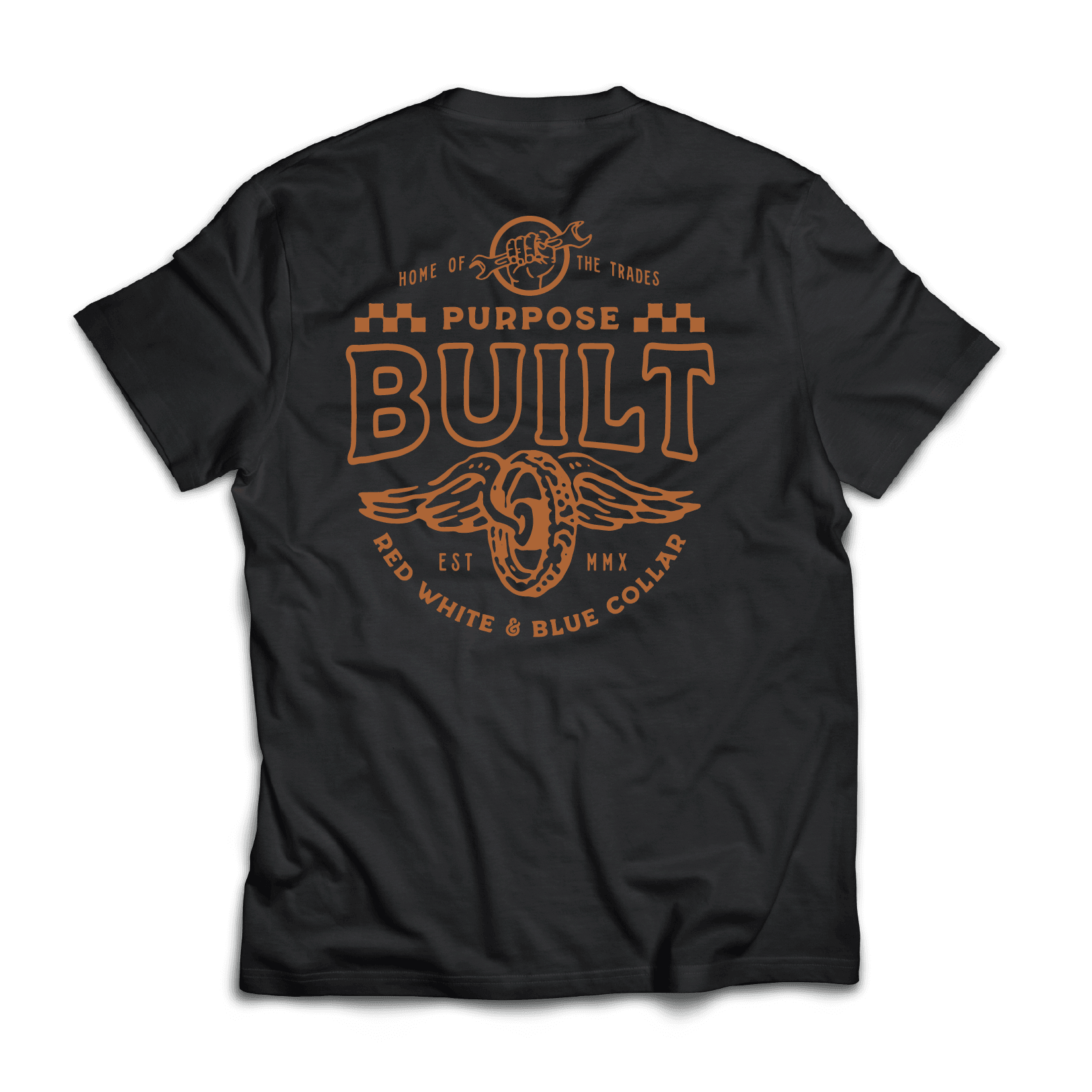 Live Fast Tee, Black - Purpose-Built / Home of the Trades