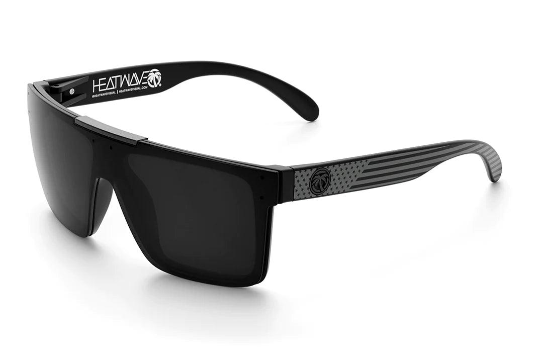 Quatro Sunglasses: Stars & Stripes Socom Black Lens/Black Bar