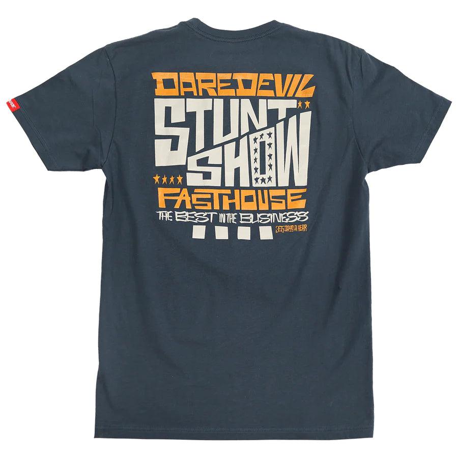 Stunt Show SS Tee - Indigo - Purpose-Built / Home of the Trades