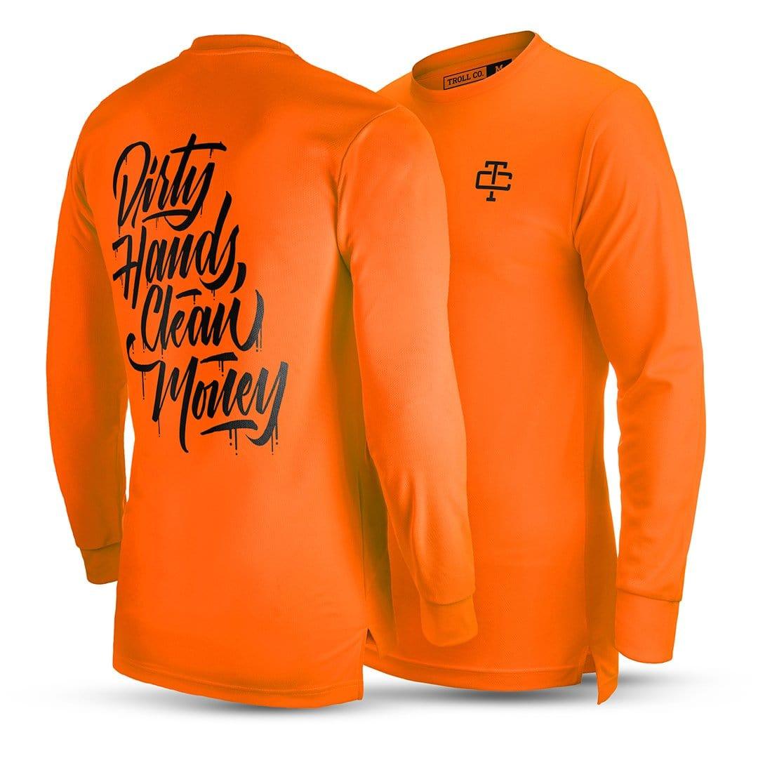 Stacked Long Sleeve, Hi Viz Orange - Purpose-Built / Home of the Trades