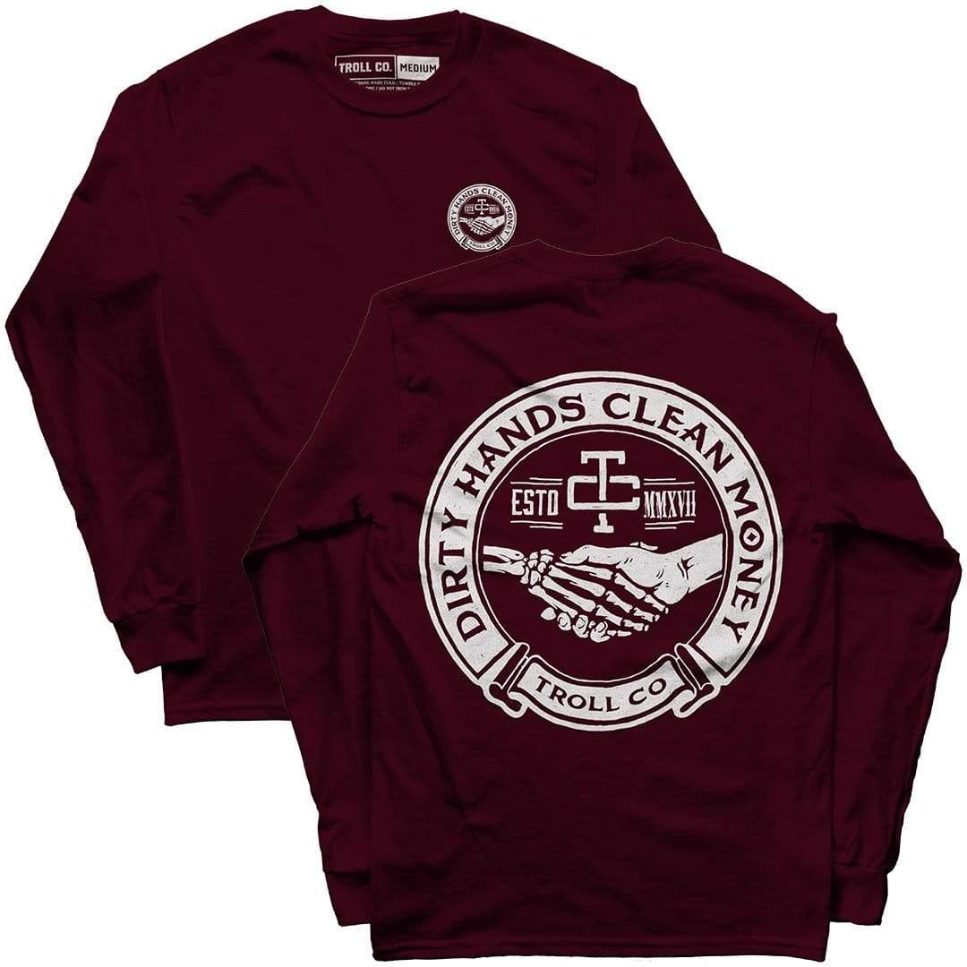 Haggler Long Sleeve: Maroon - Purpose-Built / Home of the Trades