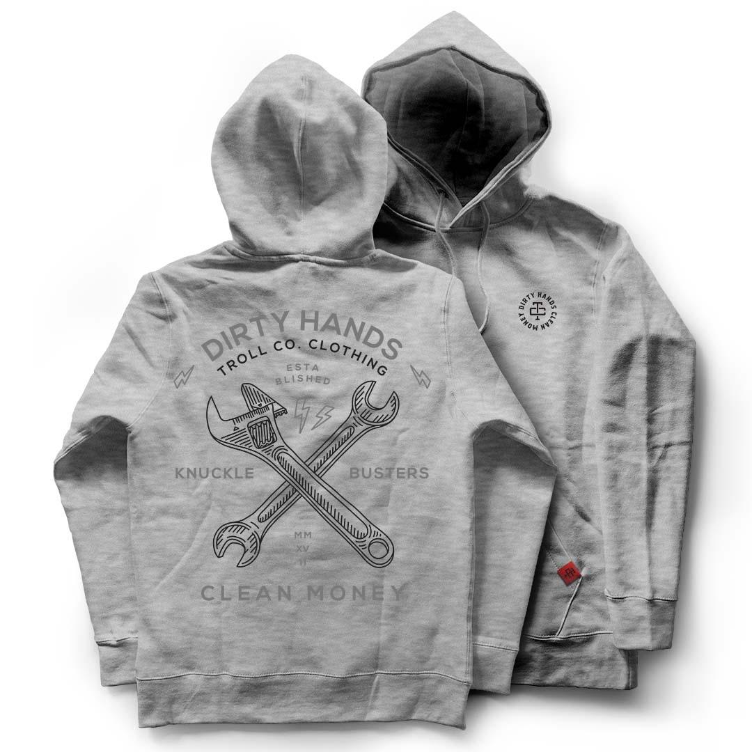 Twisted Wrenches Hoodie: Nickel - Purpose-Built / Home of the Trades
