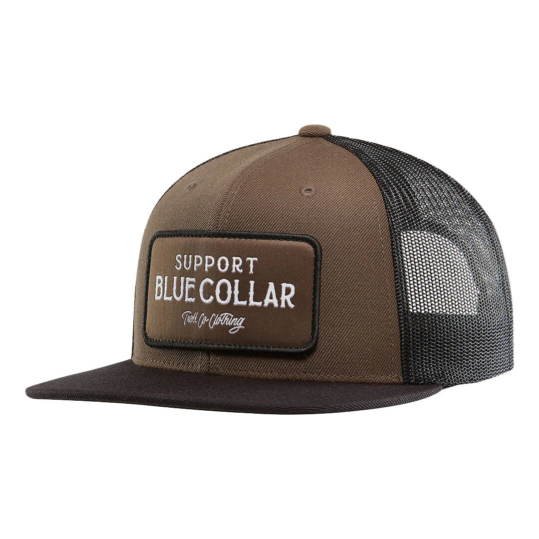 Barricade Flat Bill Snapback Hat - Coyote Brown Black