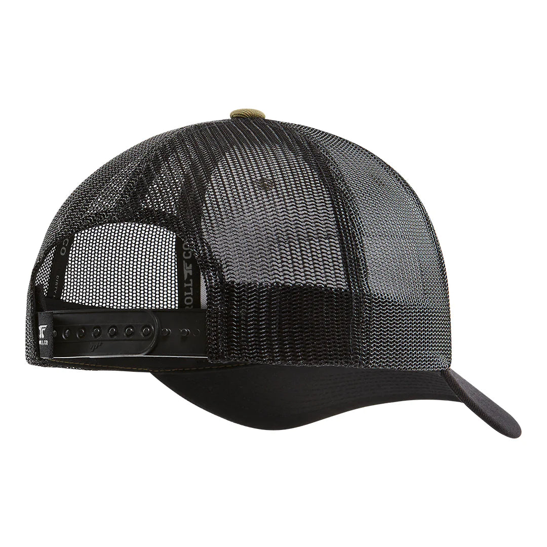 Anvil Flagship CM Curved Bill Snapback Hat - Military Green Black