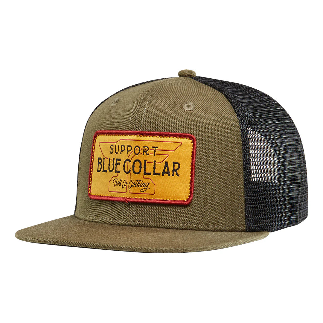 Barricade Anvil Flat Bill Snapback- Military Green