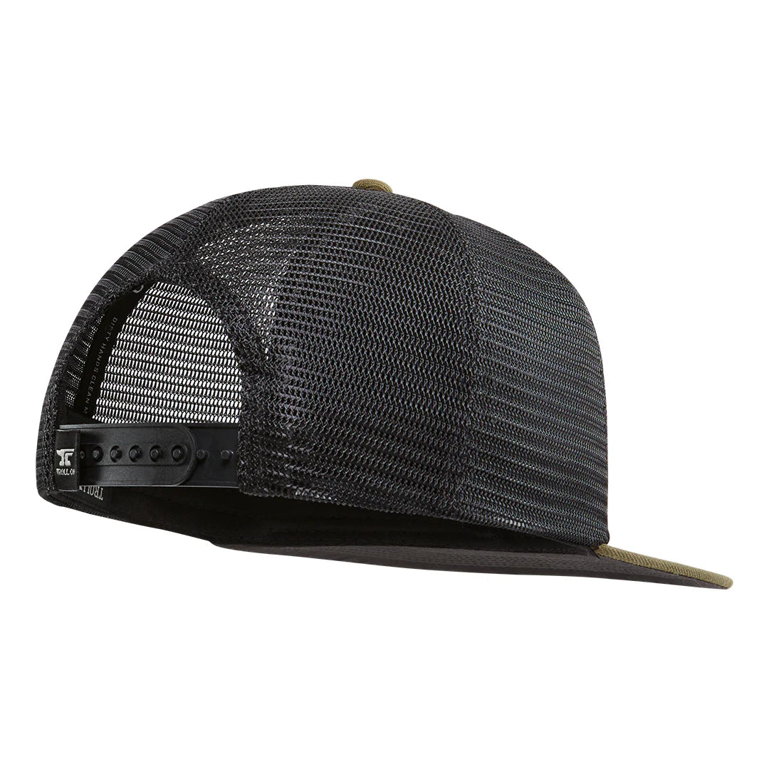 Barricade Anvil Flat Bill Snapback- Military Green
