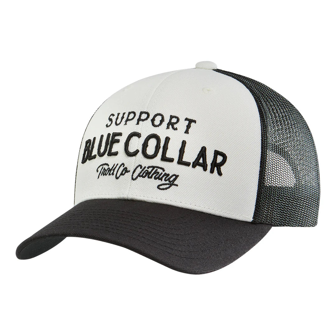 SBC Embro Curved Brim Trucker- White/Black