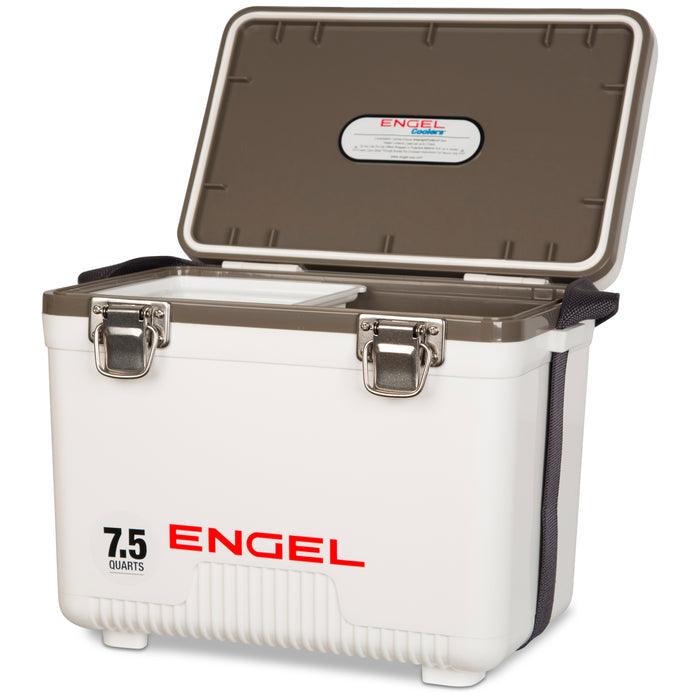 7.5 Quart Drybox / Cooler: White - -