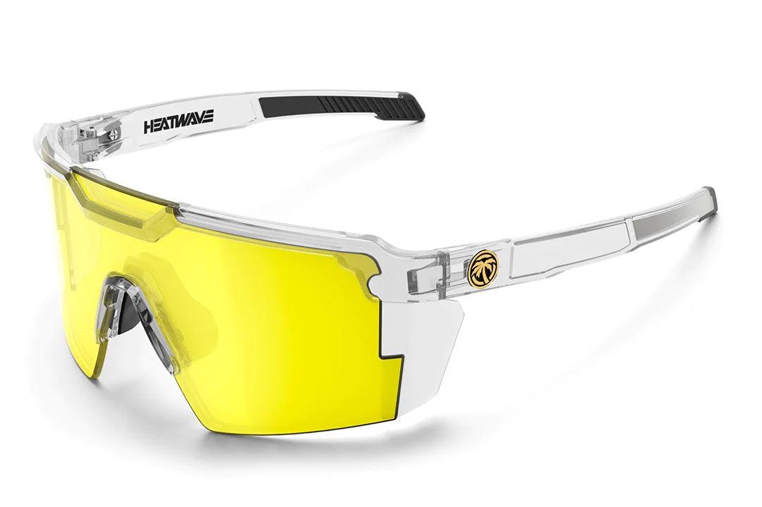 Future Tech Sunglasses: Vapor Clear Frame Hi-Vis Yellow Lens Z87+ - Purpose-Built / Home of the Trades