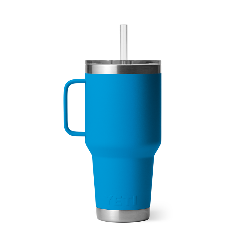 Rambler® 35 oz Mug W/Straw Lid - Big Wave Blue
