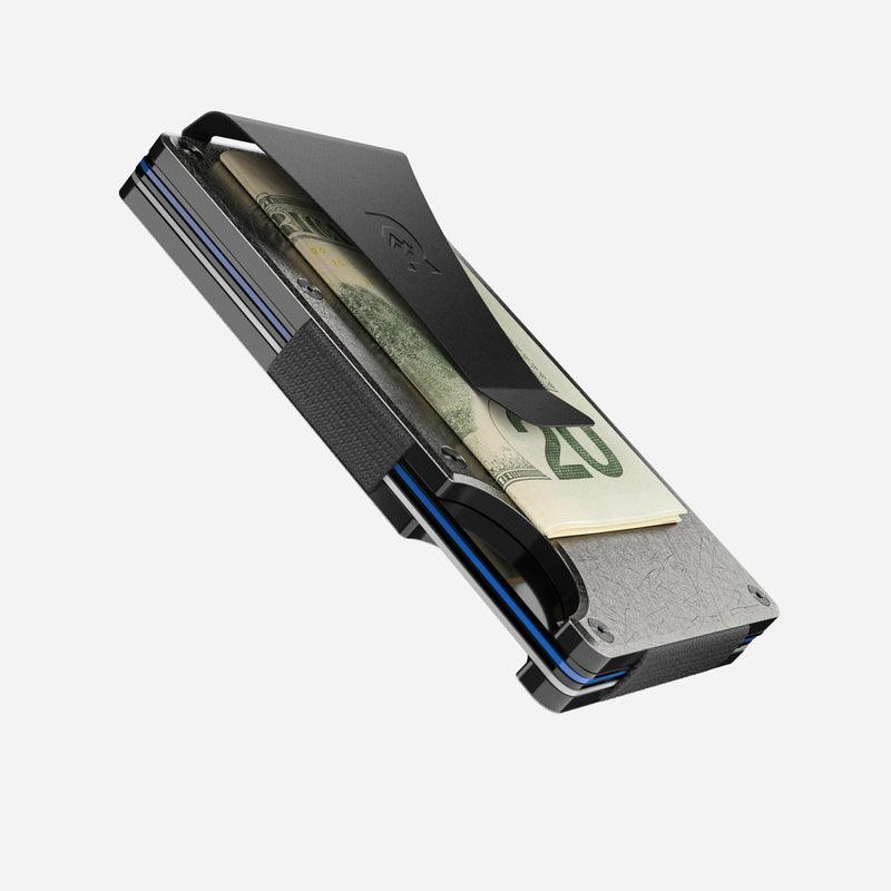 Titanium Stonewashed Minimalist Wallet - Money Clip - Purpose-Built / Home of the Trades