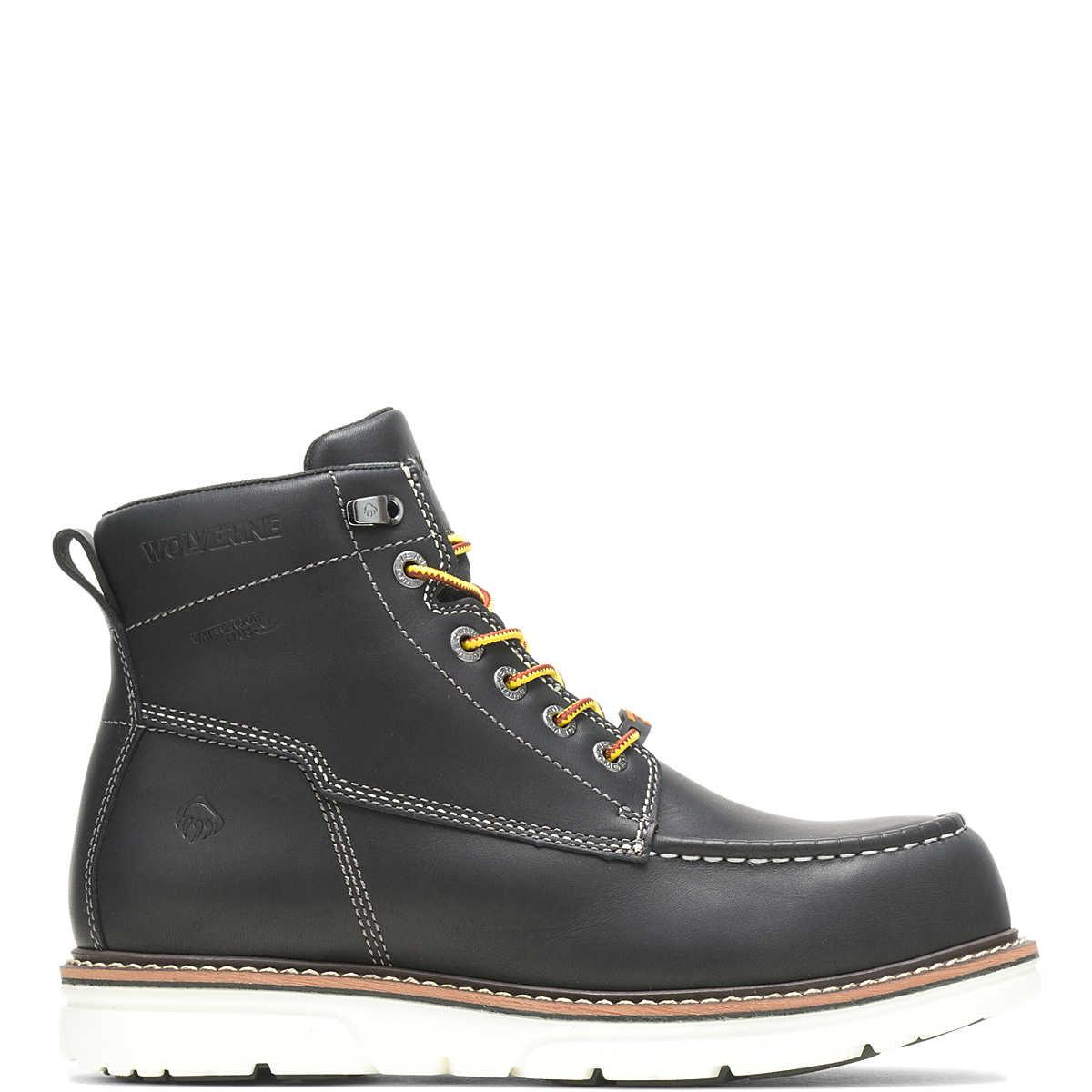 Men's I-90 Durashocks Moc Toe Carbonmax 6" Work Boot - Black - Purpose-Built / Home of the Trades