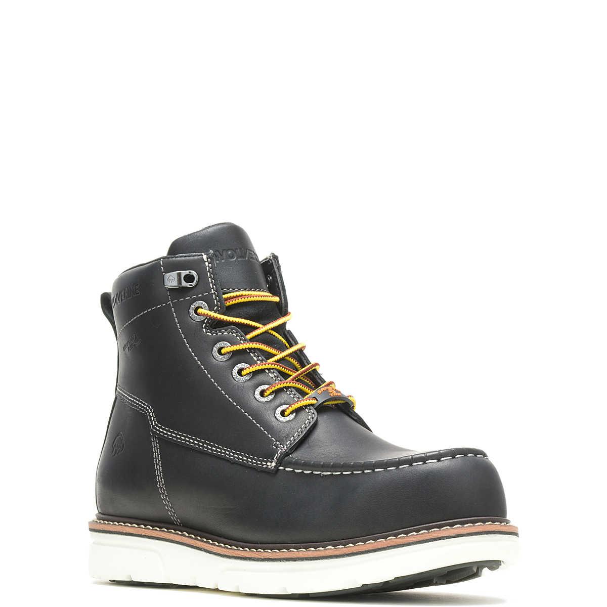 Men's I-90 Durashocks Moc Toe Carbonmax 6" Work Boot - Black - Purpose-Built / Home of the Trades