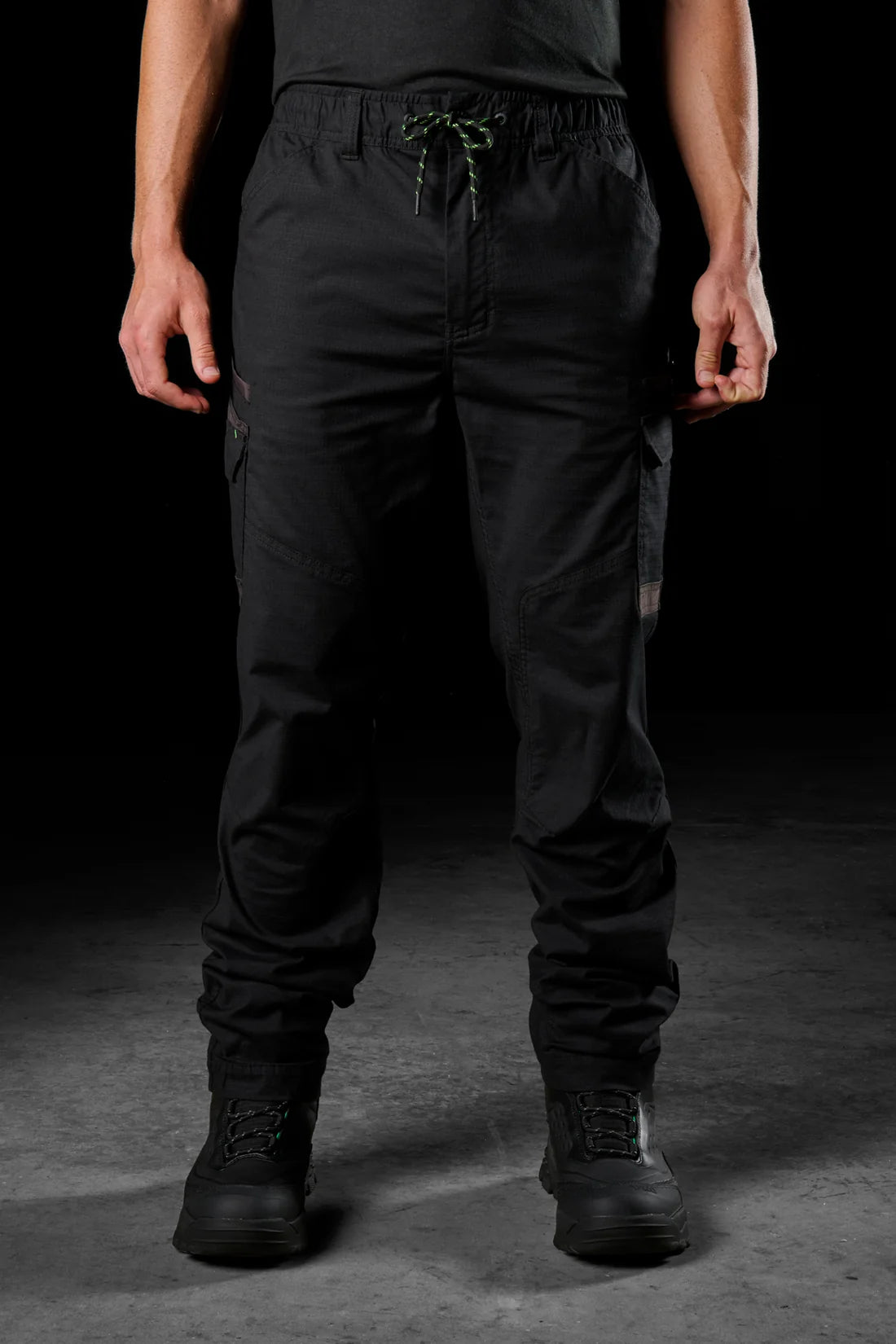 WP-12 Elastic Waist Stretch Work Pant - Black