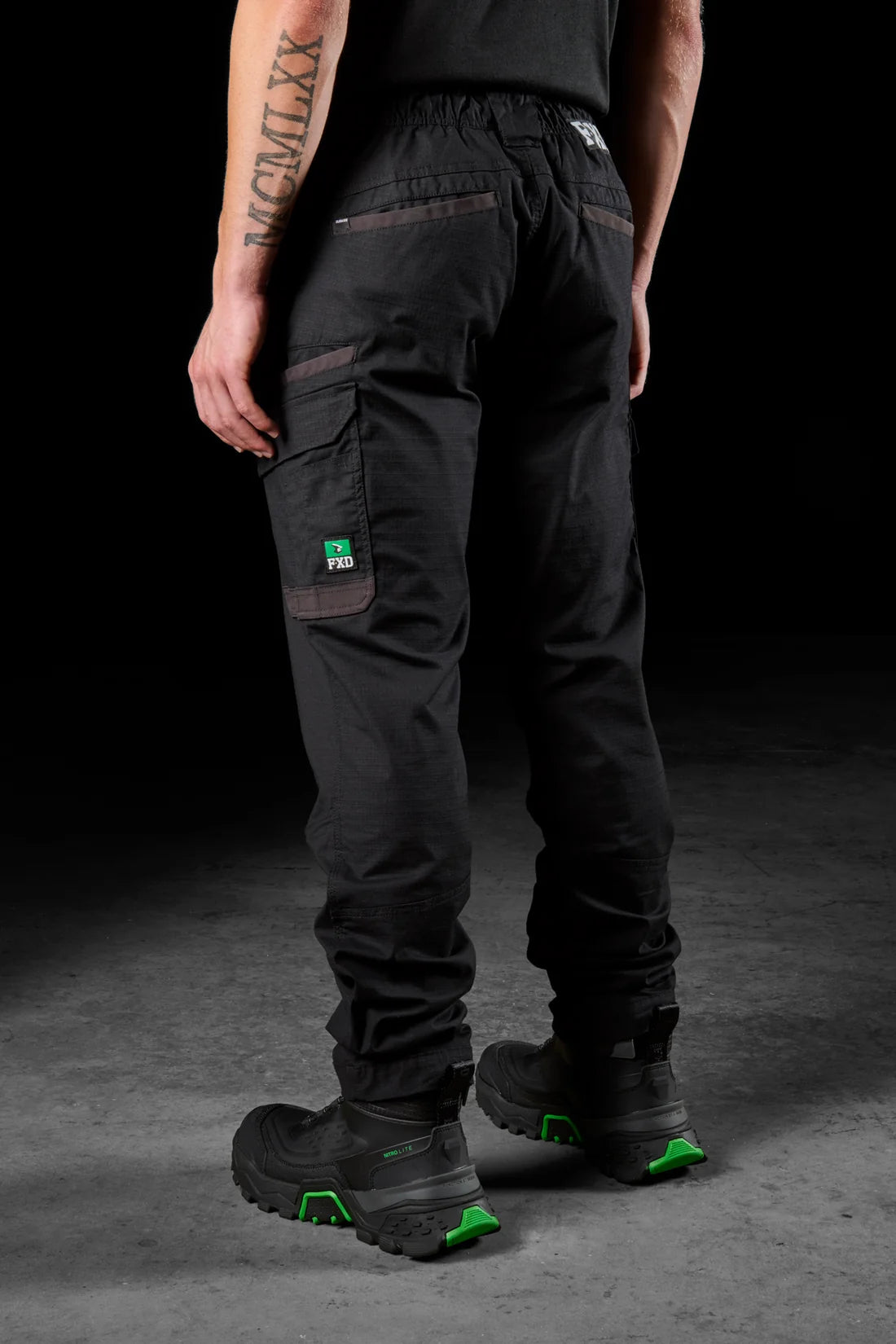 WP-12 Elastic Waist Stretch Work Pant - Black