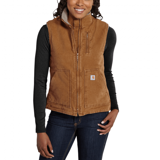 Sherpa hooded vest discount womens