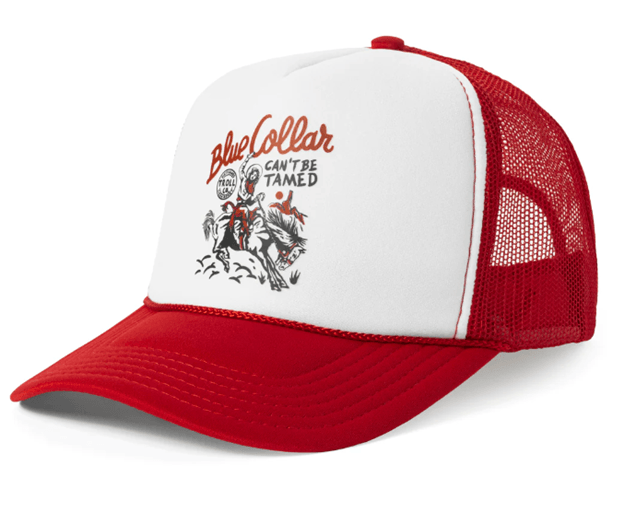Troll Co. Men s Can t Be Tamed Foam Trucker Hat in Red White
