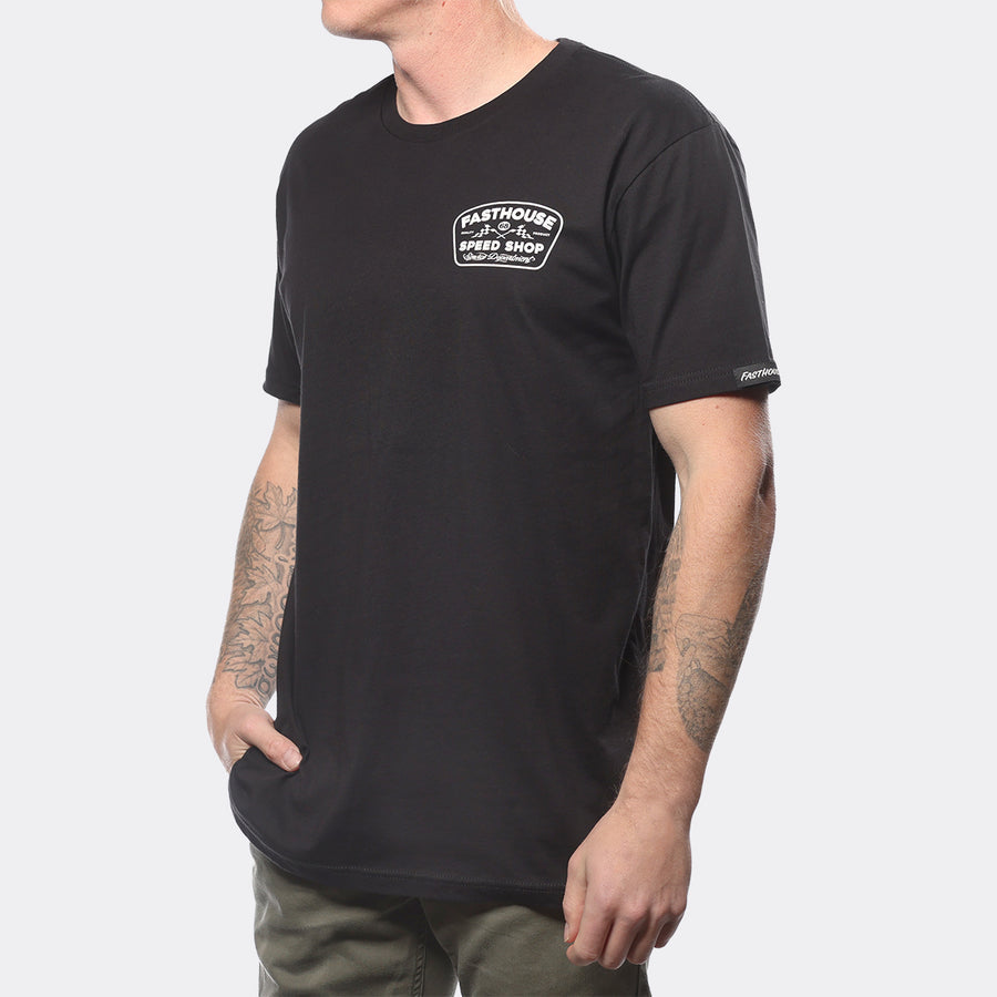 Wedged SS Tee - Black