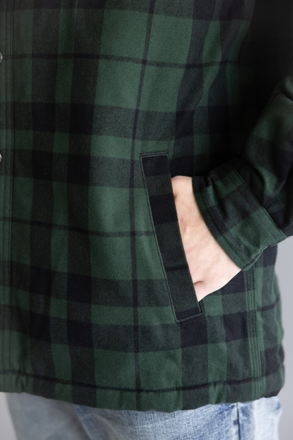 Relaxed Fit Flannel Sherpa-Lined Shirt Jac - Forestry Green