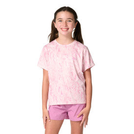 Youth Girls Force Sun Sun Defender Short-Sleeve T-Shirt - Lilac Snow