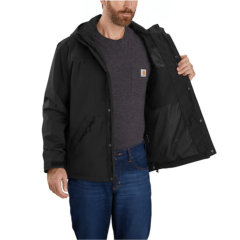 Storm Defender Loose Fit Heavyweight Jacket - Black - Purpose-Built / Home of the Trades