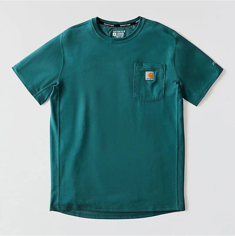 Force Relaxed Fit Midweight S/S Pocket T-Shirt - Greenstone