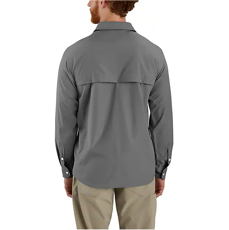 Force Sun Defender™ Relaxed Fit LightweightL/S Shirt - Steel