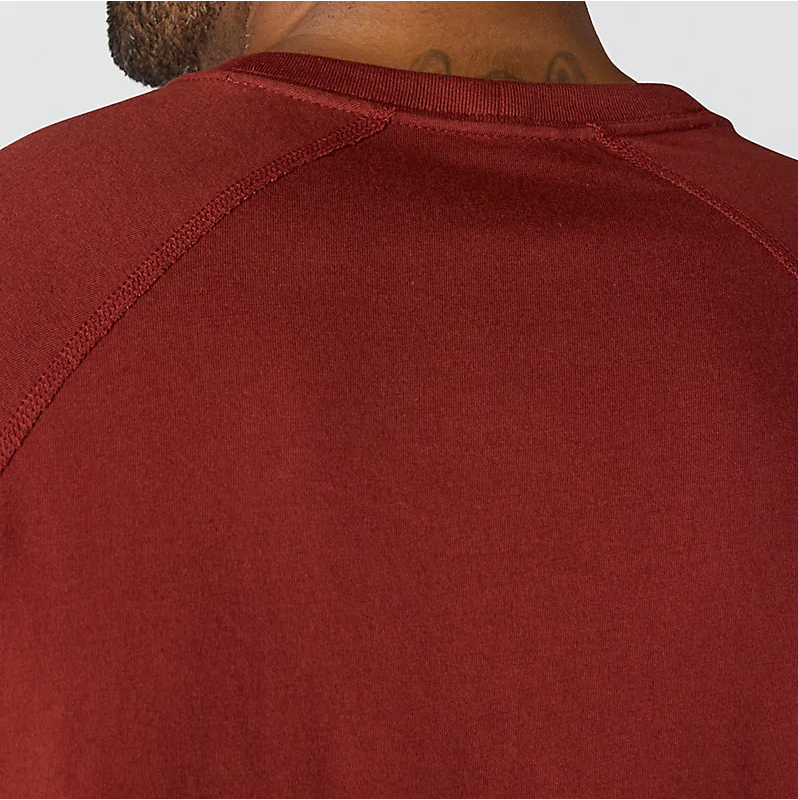 Carhartt force® relaxed fit midweight long-sleeve pocket t-shirt - Dark Spice Red Heather