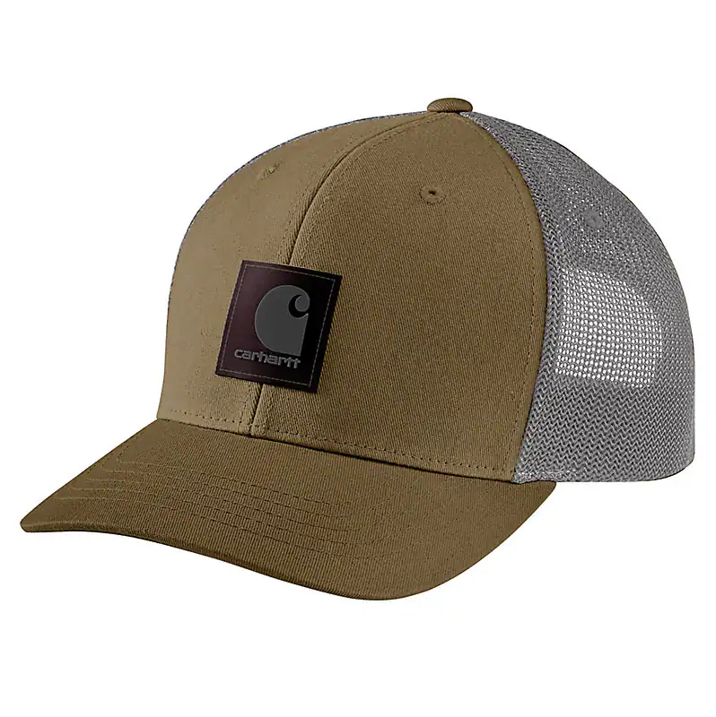 Rugged Flex Twill Mesh-back Logo Patch Cap - Dark Khaki