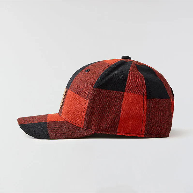 AH7198 M Flannel Cap- Spice Red