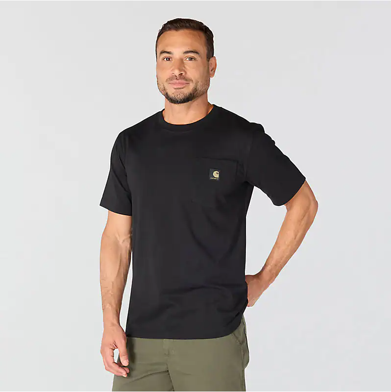 Irvine Relaxed Block Camo T-shirt-Black