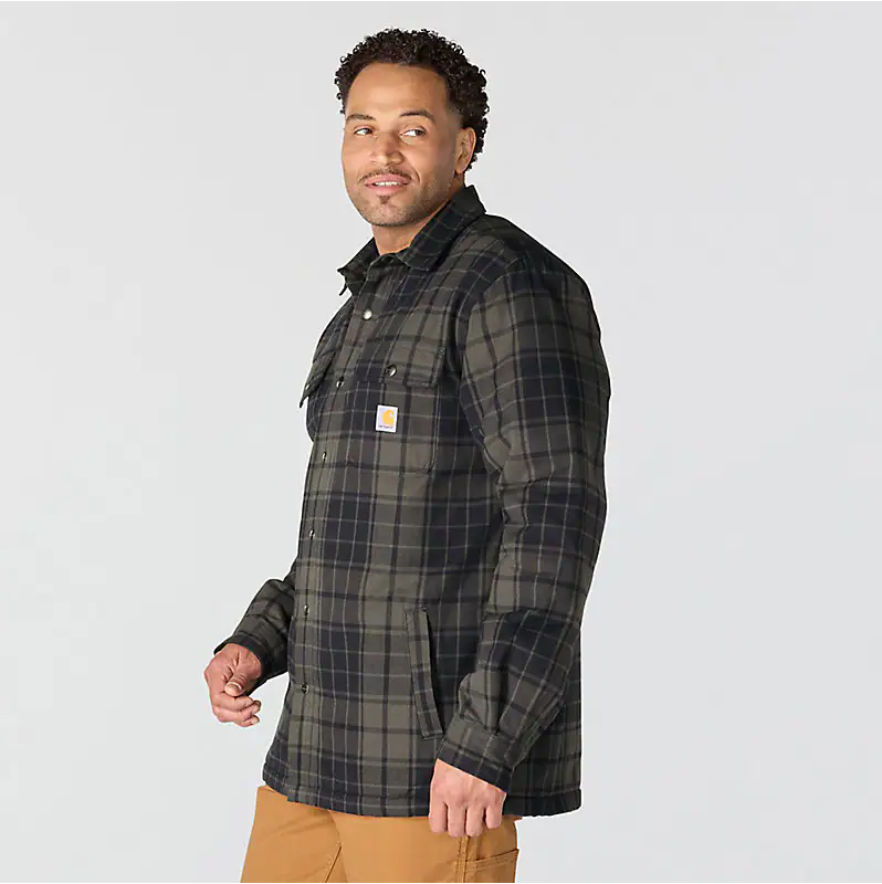 Hubbard Plaid Shirt Jac- Navy/Shadow