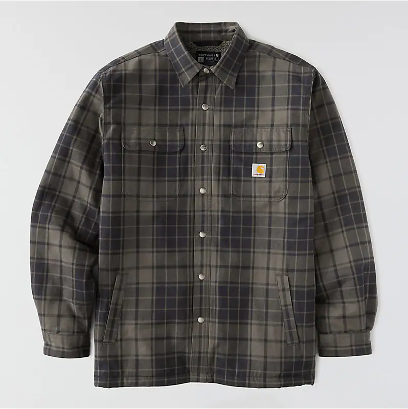 Hubbard Plaid Shirt Jac- Navy/Shadow