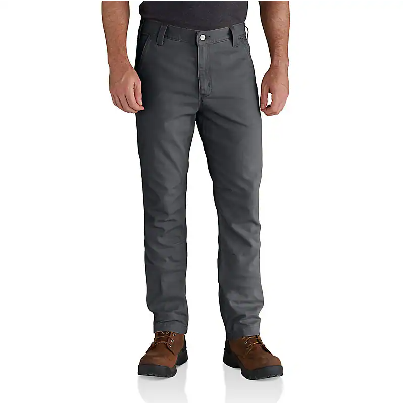 Rugged Flex Slim Fit Canvas 5 pocket tapered pant Shadow