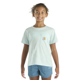 Youth Girls Short Sleeve Arch T-Shirt - Starlight Blue