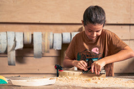 Youth Girls Short Sleeve Vehicle T-Shirt - Carhartt Brown