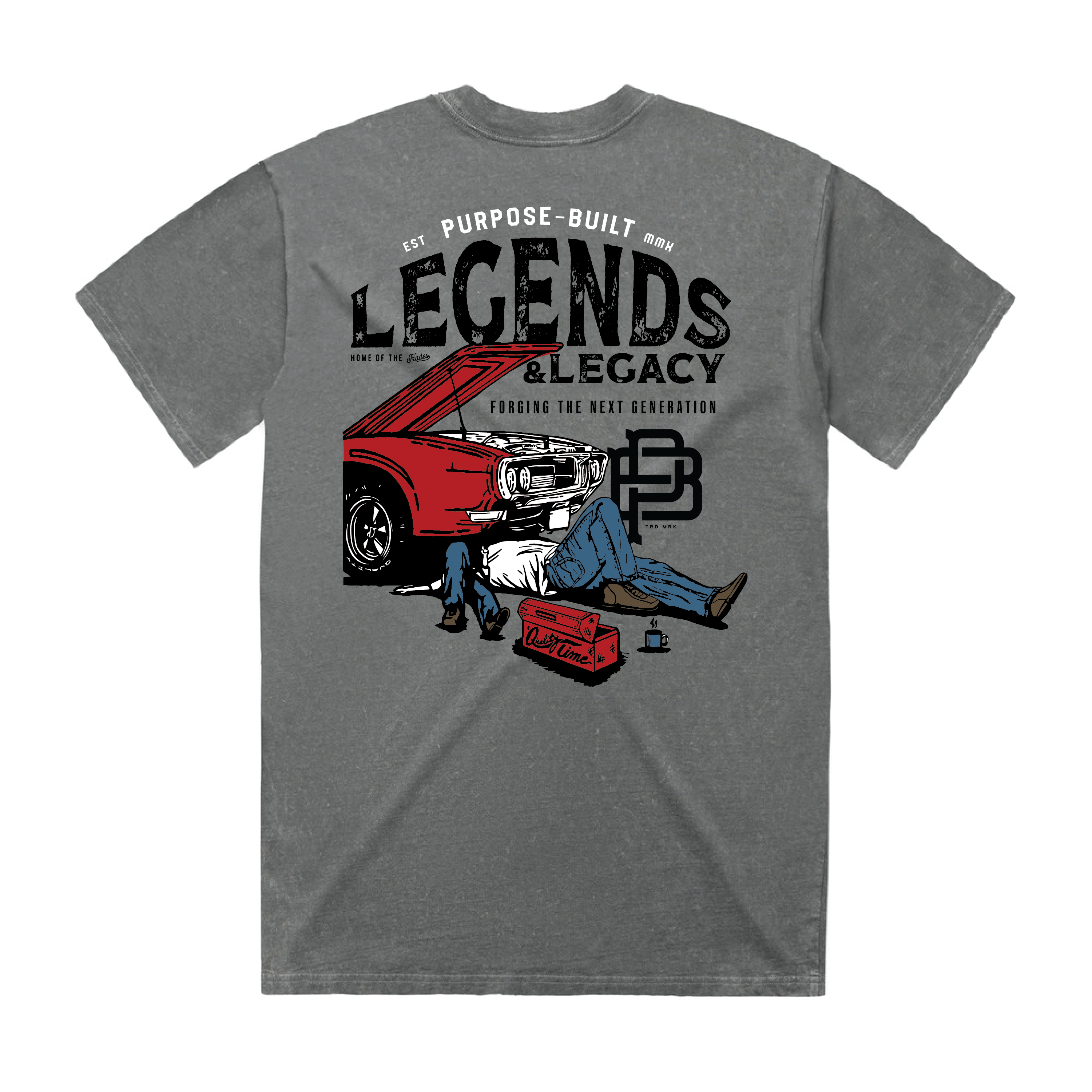 The Legend & the Legacy Tee, Faded Grey