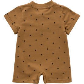 Infant Boys Short Sleeve French Terry Romper - Carhartt Brown