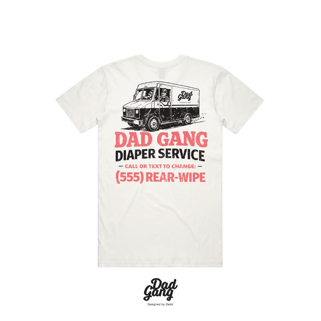 DG Tee - Diaper Service - White