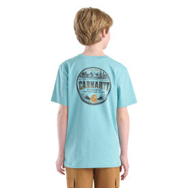 Youth Boys Short-Sleeve Outdoor Pocket T-Shirt - Stillwater