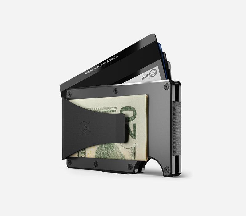 Gunmetal | Aluminum Minimalist Wallet - Money Clip