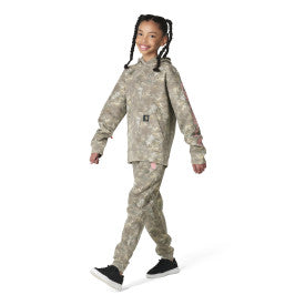 Youth Girls Long-Sleeve Faded Camo Logo SweatShirt - Faded Camo