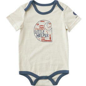 Infant Short-Sleeve Daddy's Helper Bodysuit - Turtledove